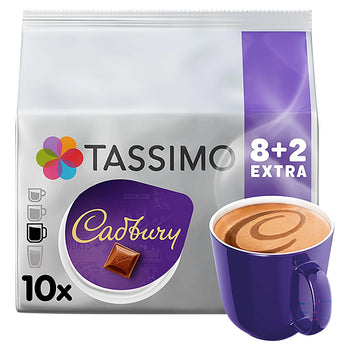 Tassimo Cadbury Hot Chocolate Pods 8 por paquete 