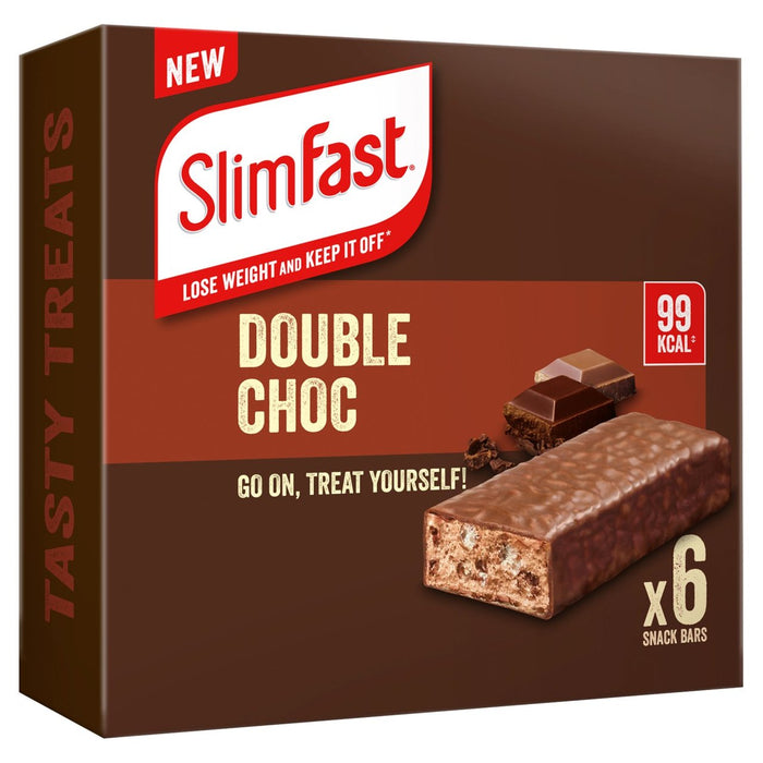 Slimfast Core Double Choc Snack Bar 6 x 25 por paquete