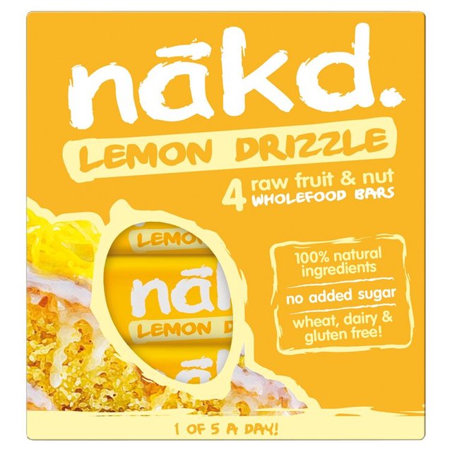 NAKD Zitronennießer Frucht- und Nussbalken 4 x 35 g