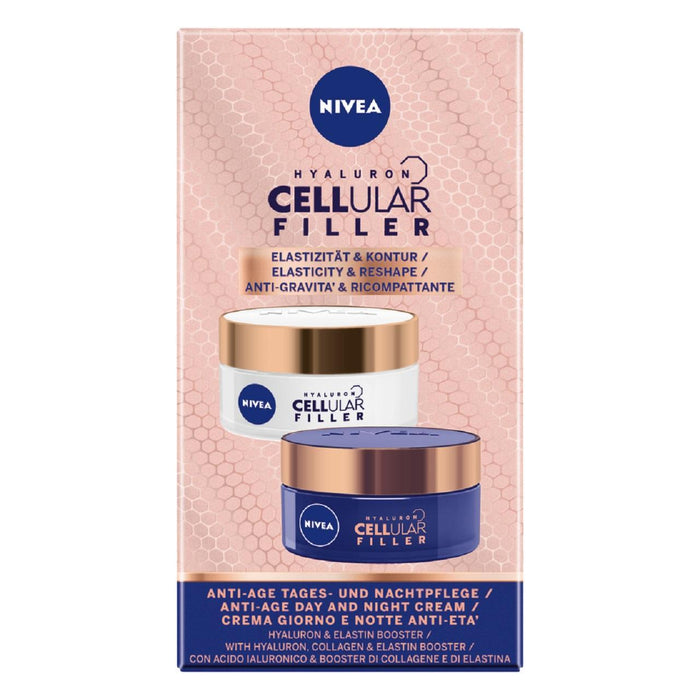 NIVEA Hyaluron Cellular Elasticity Filler Day & Night Face Cream Duo Pack 2 x 50ml