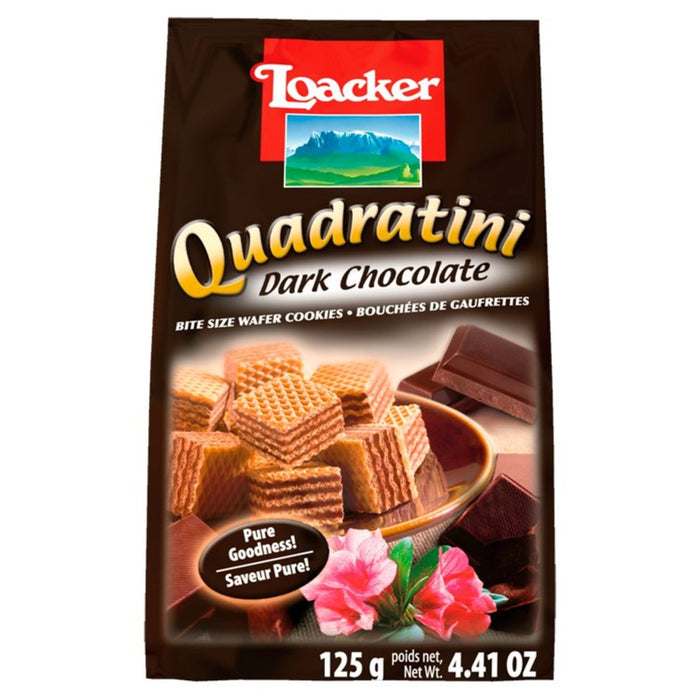 Loacker chocolate negro cuadratini 125g