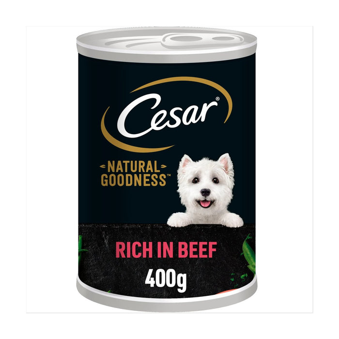 Cesar Natural Goodness Tin Beef en pan 400g