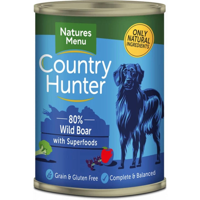Country Hunter 80% Boar sauvage avec des superaliments pour chiens humides aliments 400g