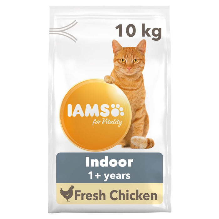 IAMS pour la vitalité des aliments secs en matière de chats secs avec du poulet frais 10 kg
