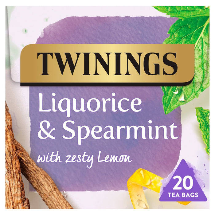 Twinings Regule y té de hierbas de regaliz y menta 20 por paquete