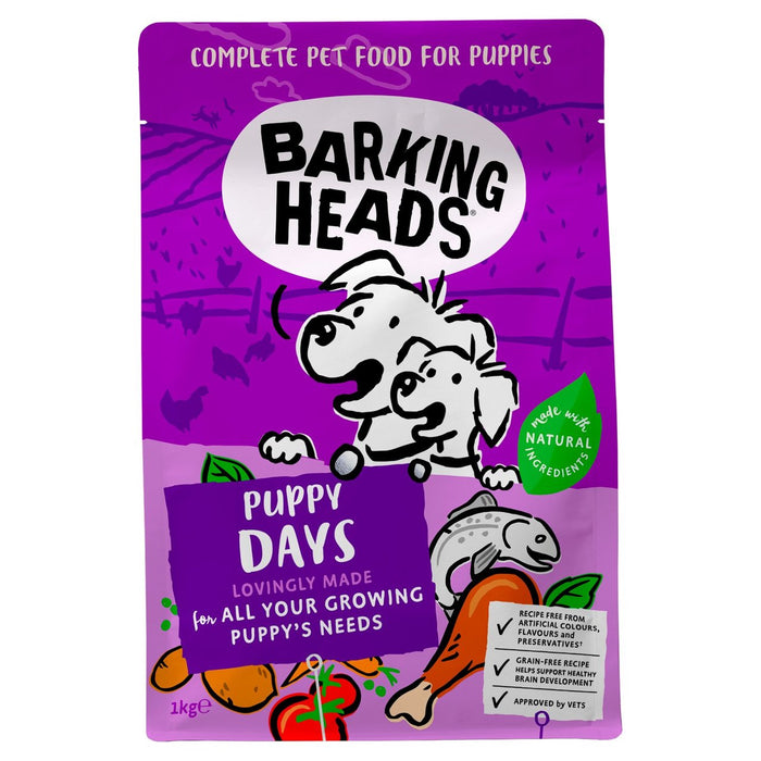 Barking Heads Days Puppy Days Free Dry Dog Food 1 kg