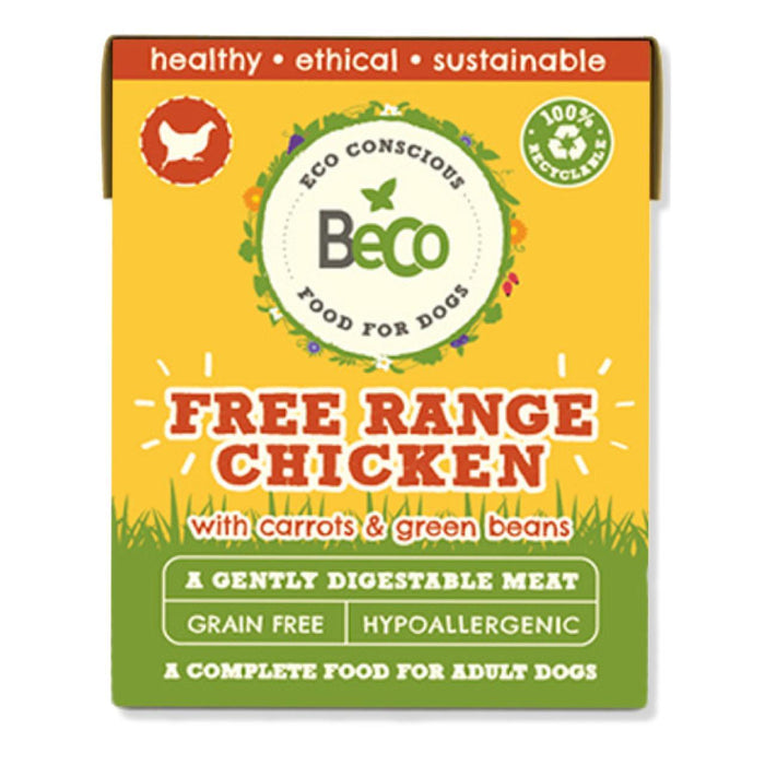 Beco Pets Adult Grain Free Wet Dog Food with Free Range Chicken 375g