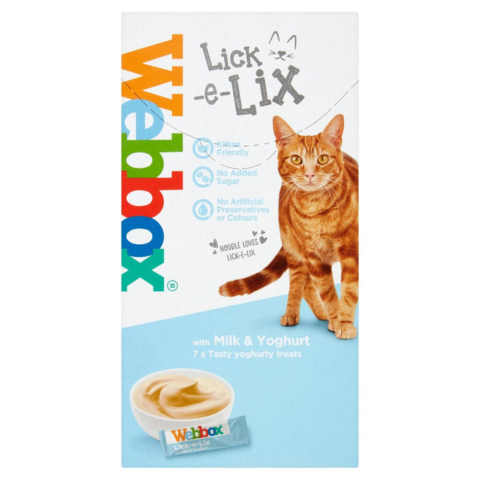 Webbox Lick E Lix Milk & Joghurt 7 x 10g