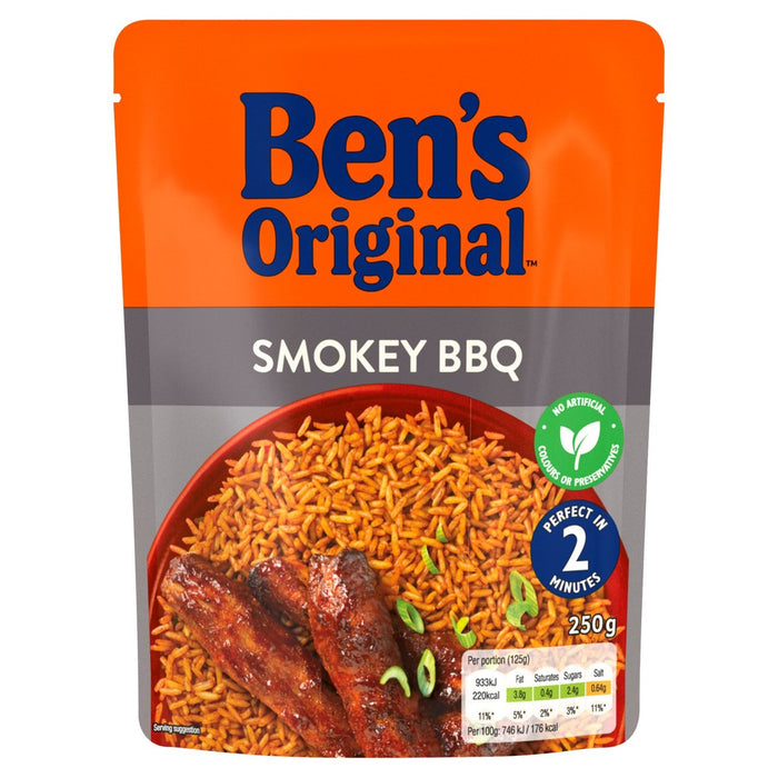 Bens Smokey BBQ Microondave Rice 250G