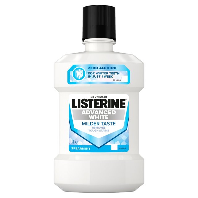 Listerine avanzado blanco sabor suave enjuague 1l 1l